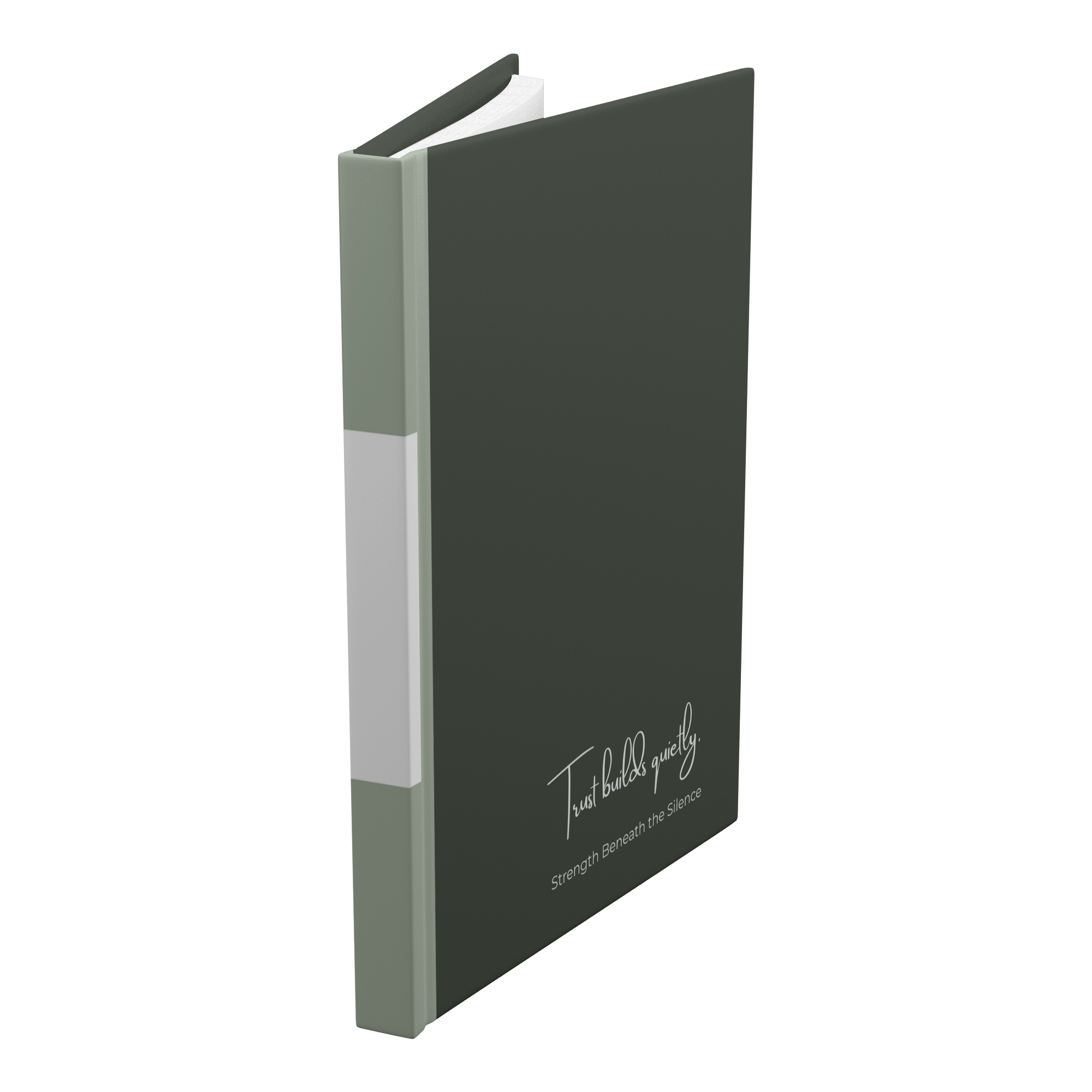 Trust Builds Quietly - A Journal for Self - Confidence - Paper & Wax