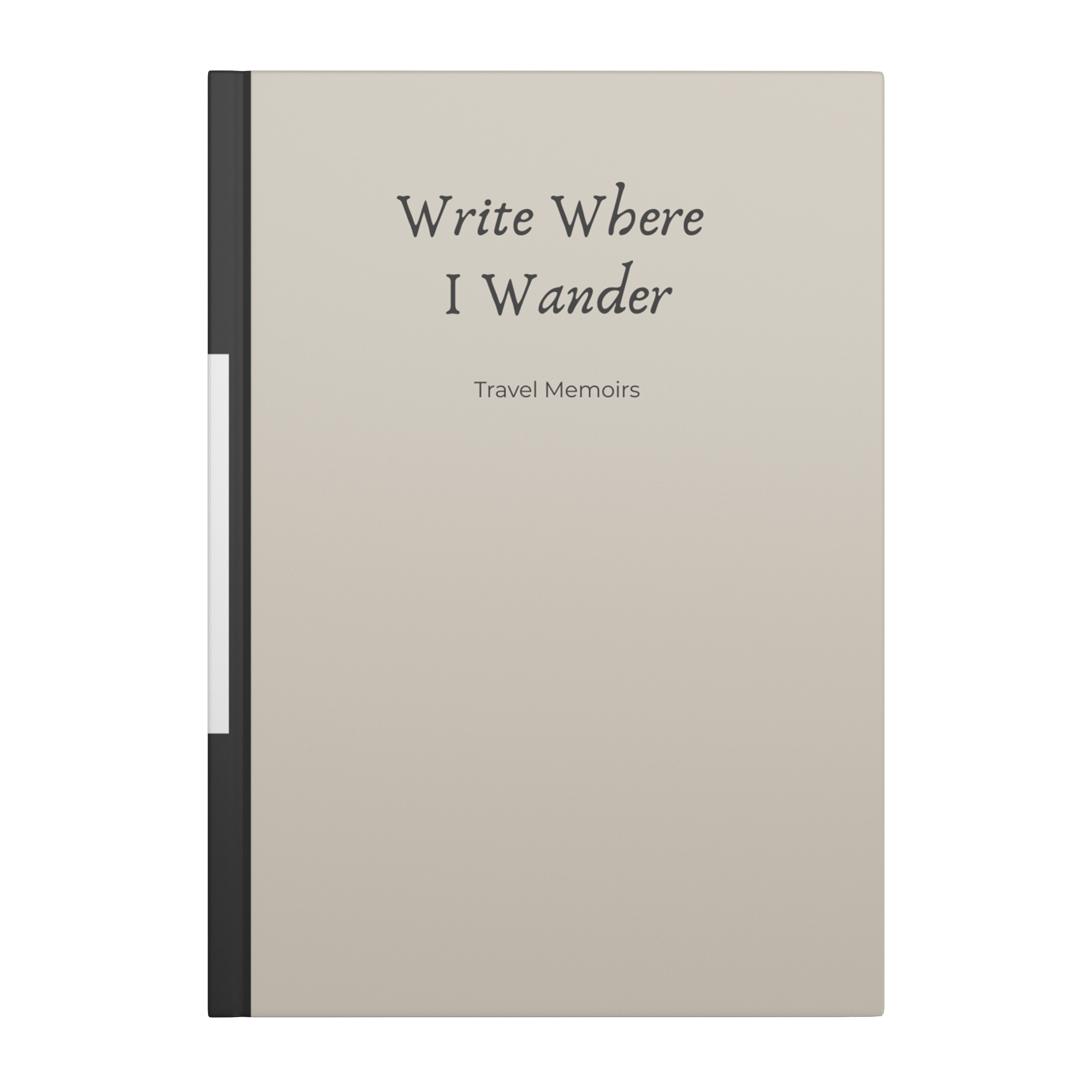 Write Where I Wander - Guided Journal for Capturing Travel Memoirs - Paper & Wax