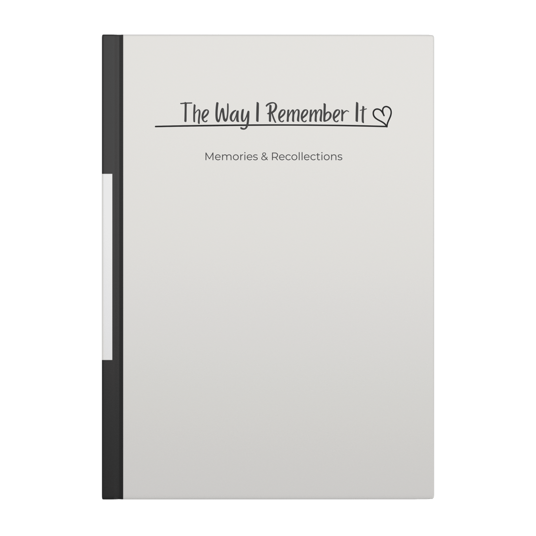 The Way I Remember It - Guided Journal for Collecting Memories - Paper &amp; Wax