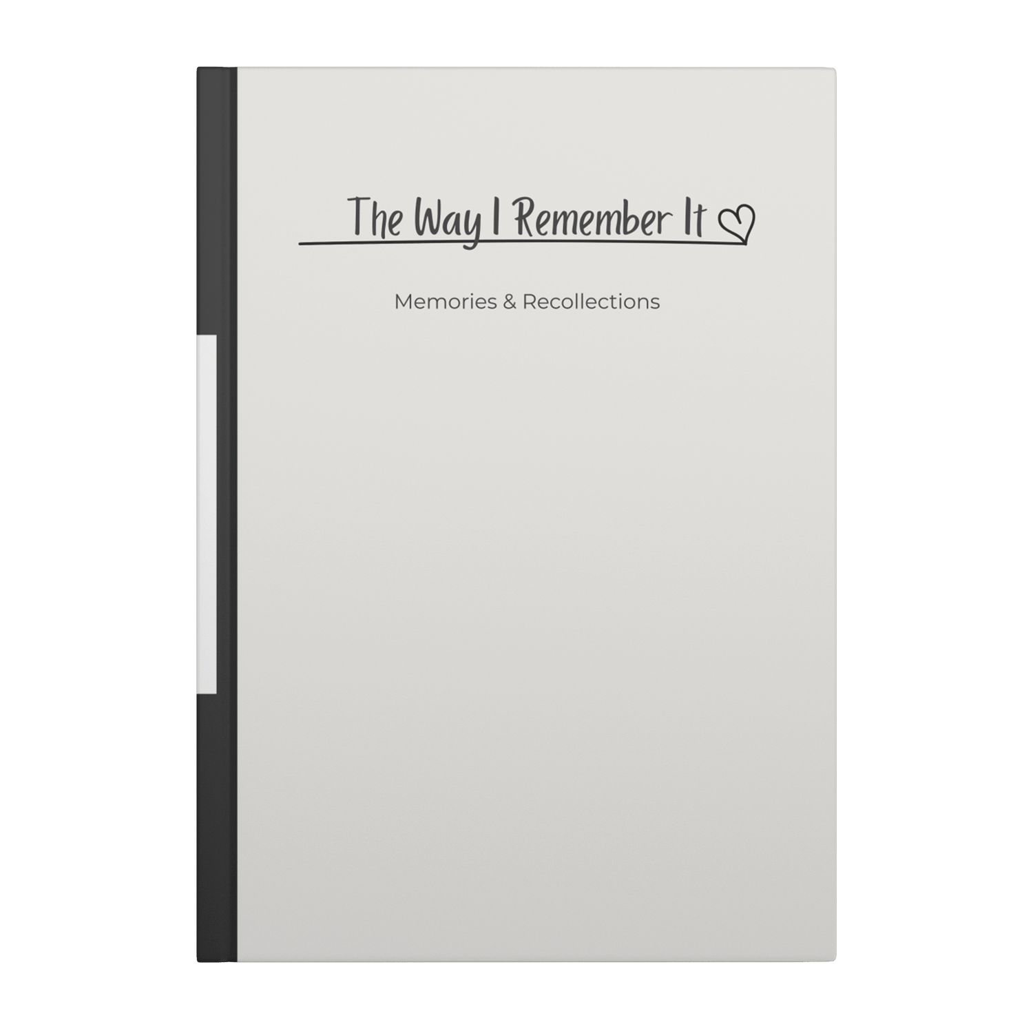 The Way I Remember It - Guided Journal for Collecting Memories - Paper &amp; Wax