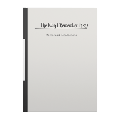 The Way I Remember It - Guided Journal for Collecting Memories - Paper &amp; Wax