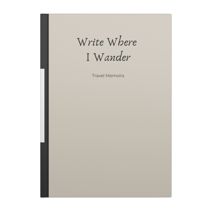 Write Where I Wander - Guided Journal for Capturing Travel Memoirs - Paper &amp; Wax